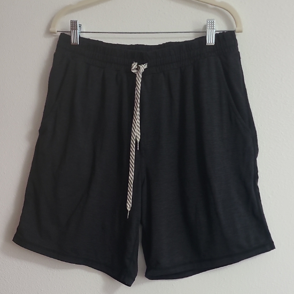 Iceburg Men's Black Casual Sweats Shorts Drawstring Waist Pull On Size Medium